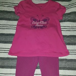 Girls size 5 Calvin Klein pants and shirt